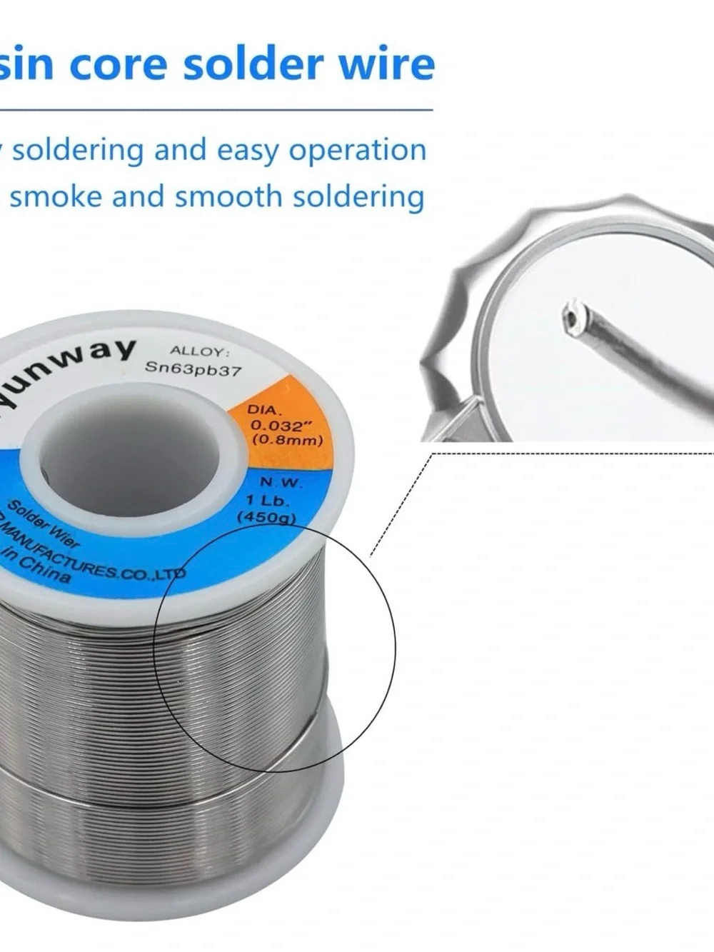 Solder Wire 63/37 Tin, 450g